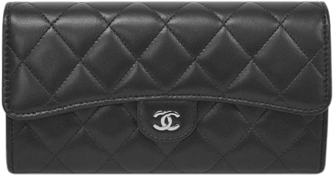 Amazon | [CHANEL] [シャネル] 2つ折り長財布 マトラッセ ラムスキン